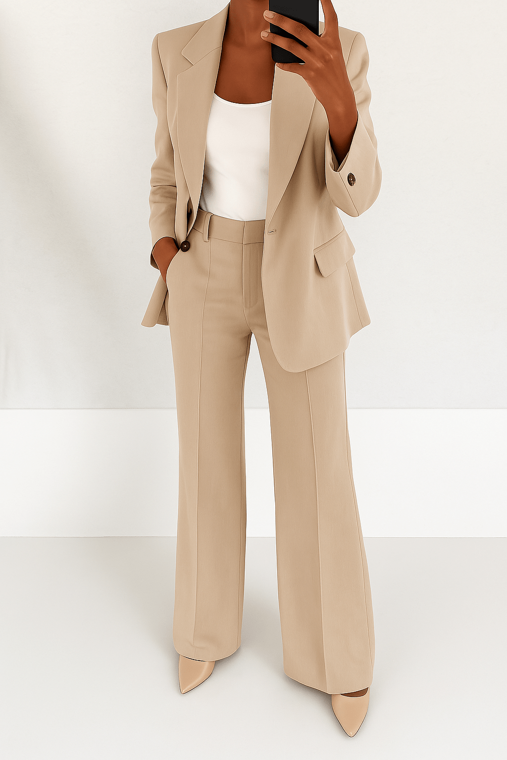 Clara | Blaues Blazer-Set