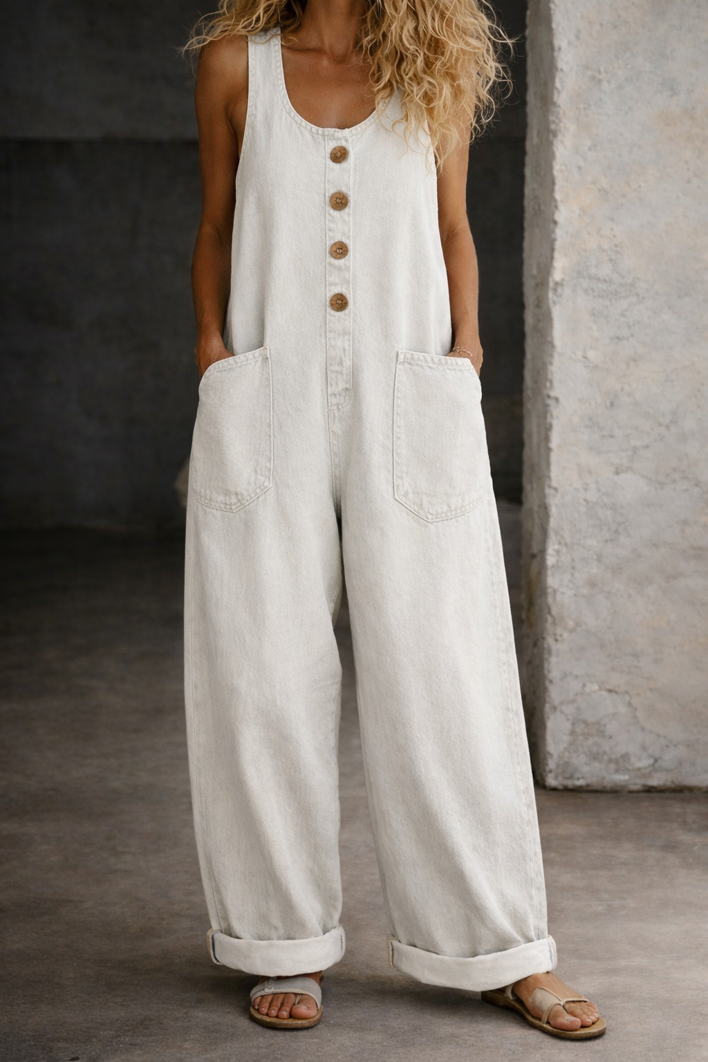 Margarete - Vintage-Waschung Denim Latzhose