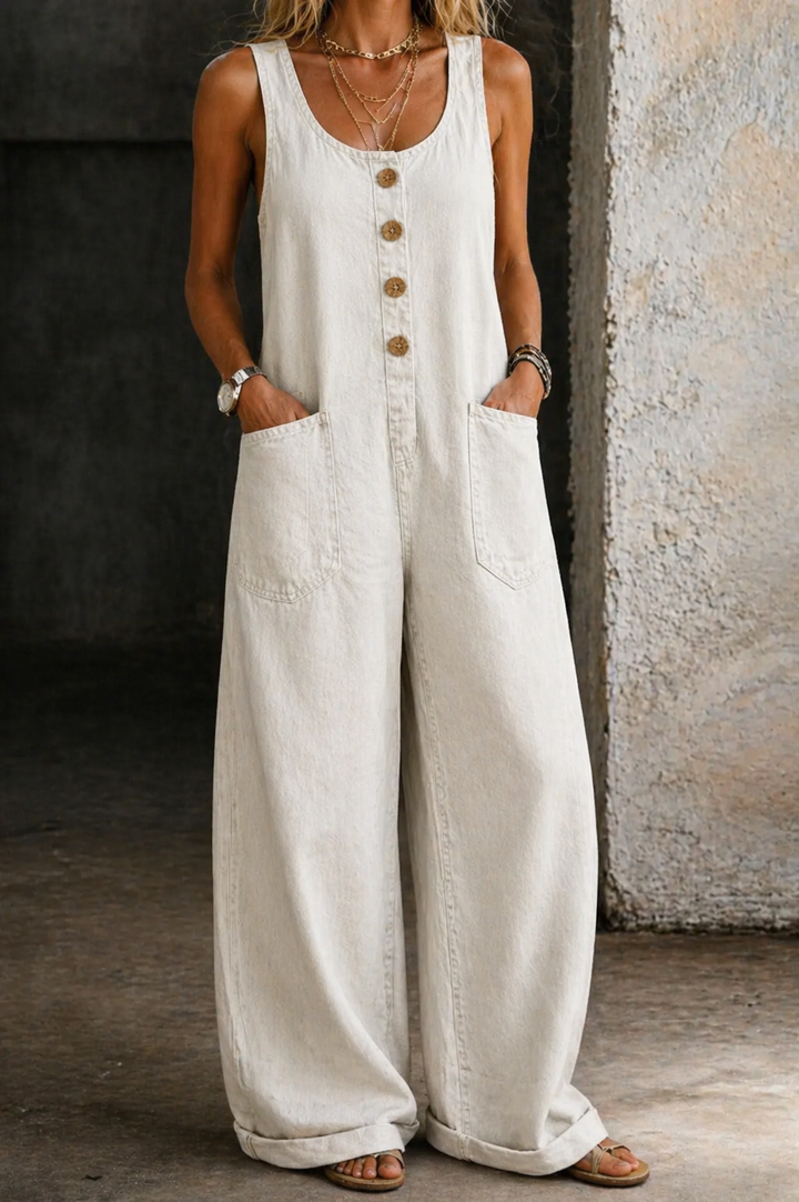 Margarete - Vintage-Waschung Denim Latzhose