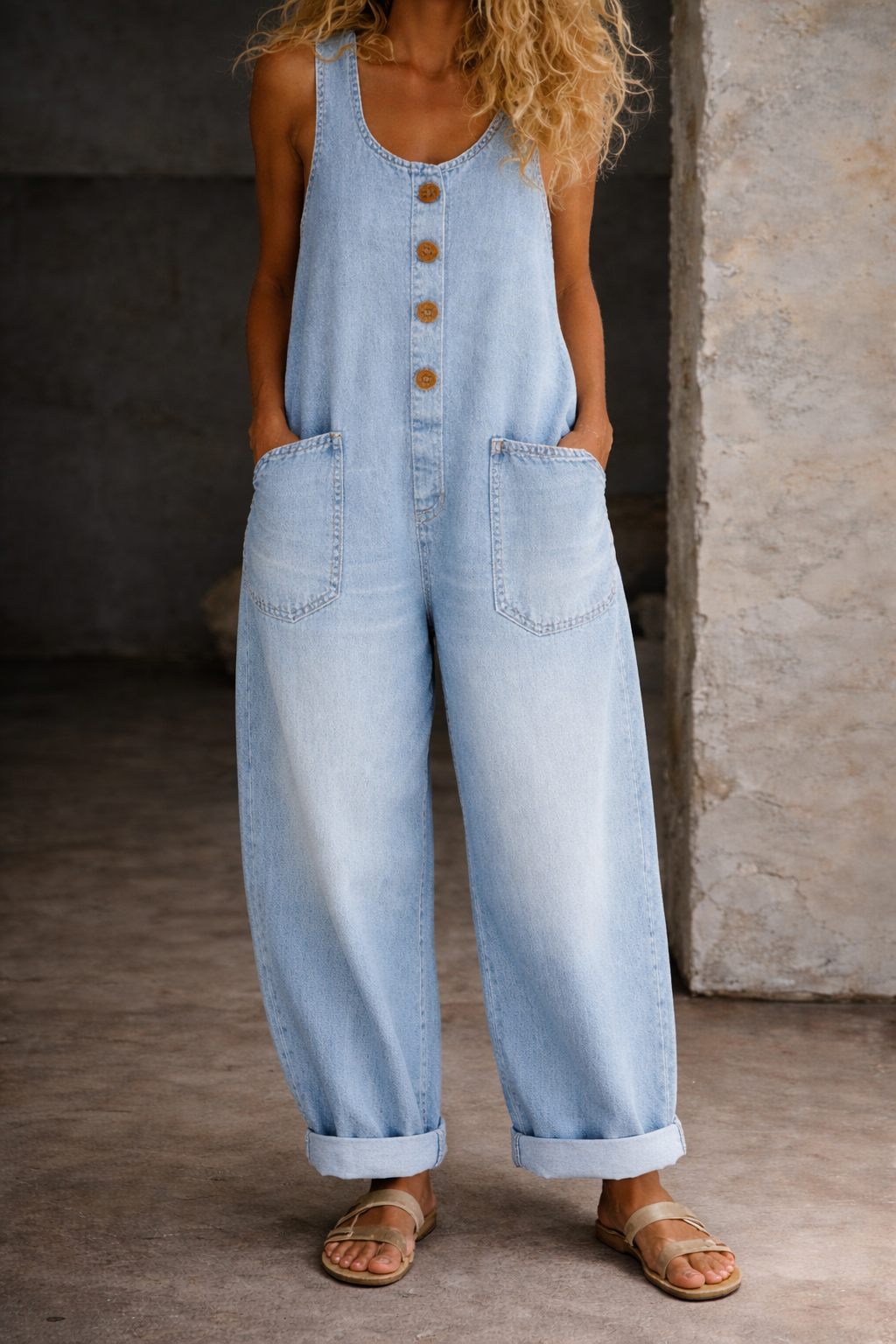 Karin - Vintage Baumwoll-Latzhose