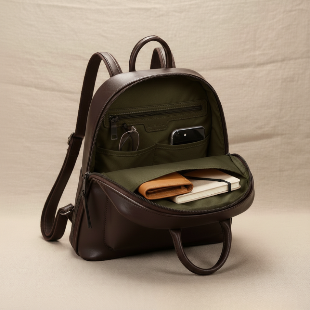 Diana | Doppel-Reißverschluss Rucksack