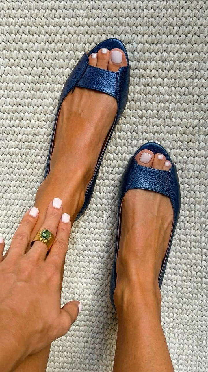 Luisa | Goldene Komfortsandalen