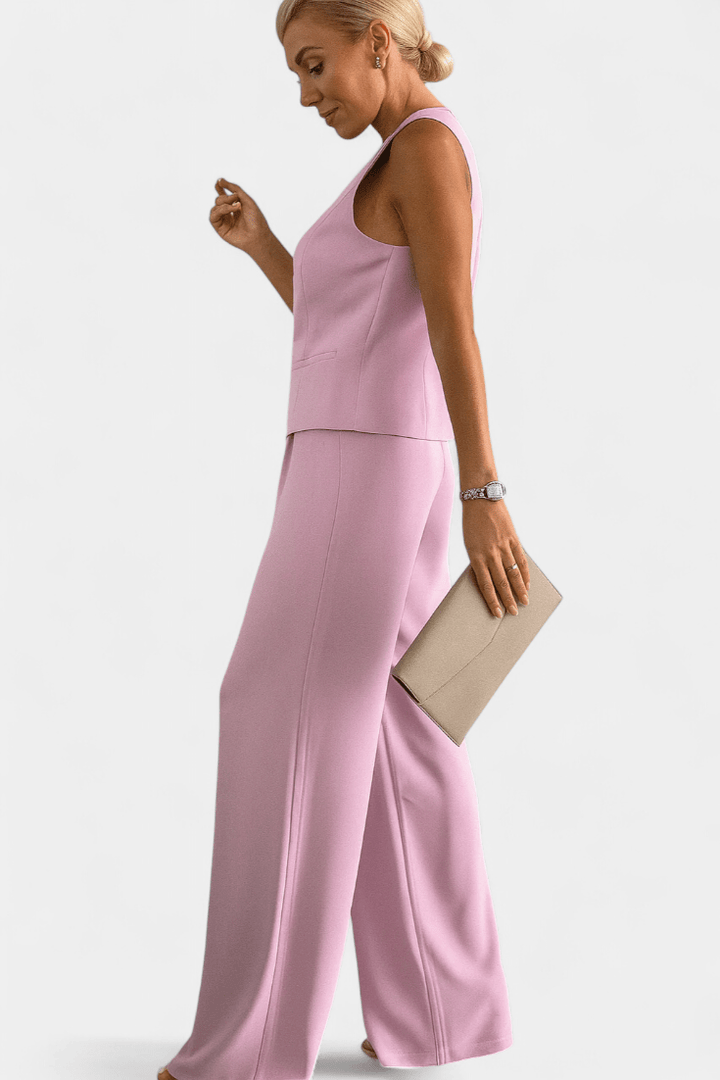 Irmgard | Rosafarbenes Blazer-Set