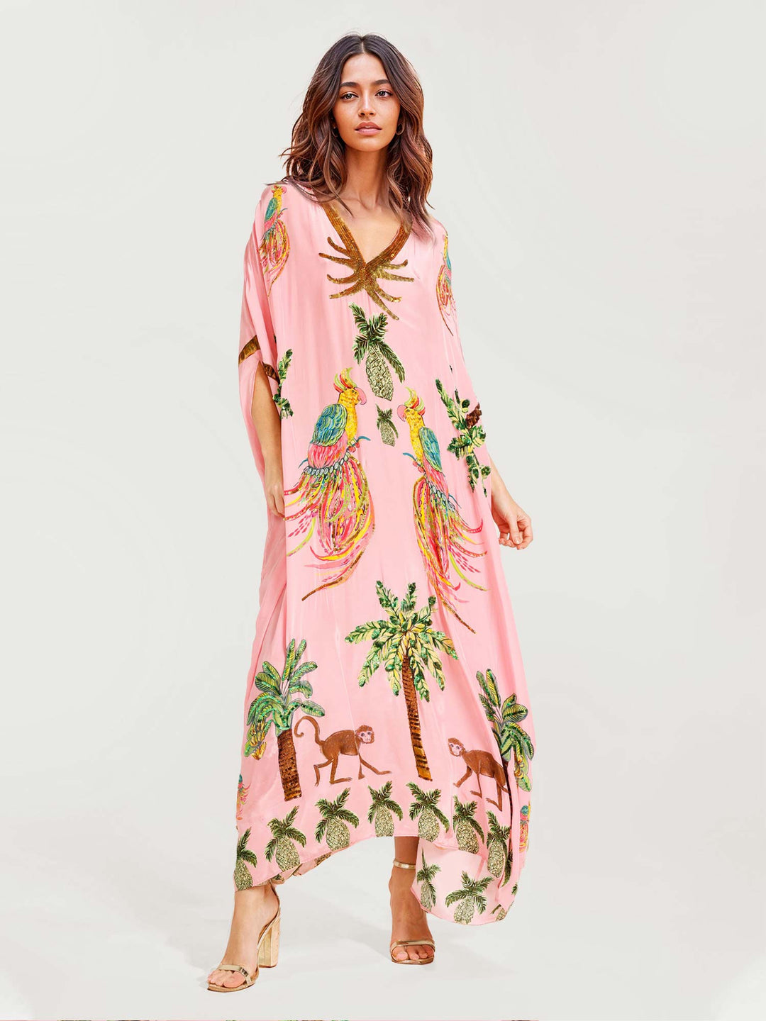 Ellen | Langes gemustertes Kleid