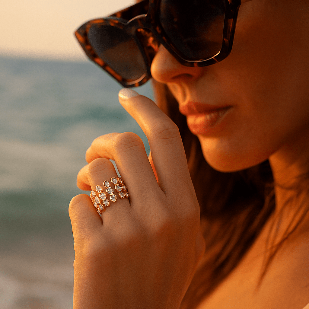 Magdalena | Morgenschmuck mit glänzenden Edelsteinen