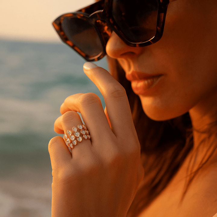 Magdalena | Morgenschmuck mit glänzenden Edelsteinen