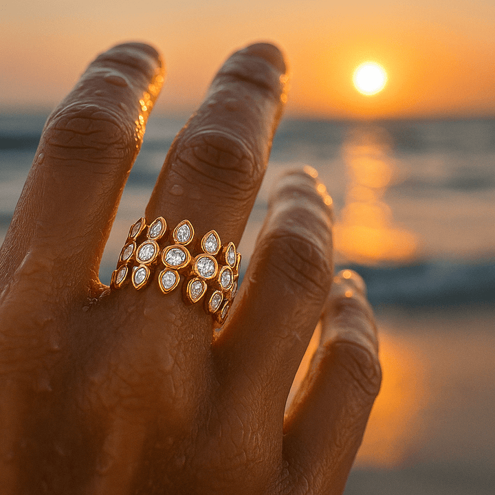 Magdalena | Morgenschmuck mit glänzenden Edelsteinen