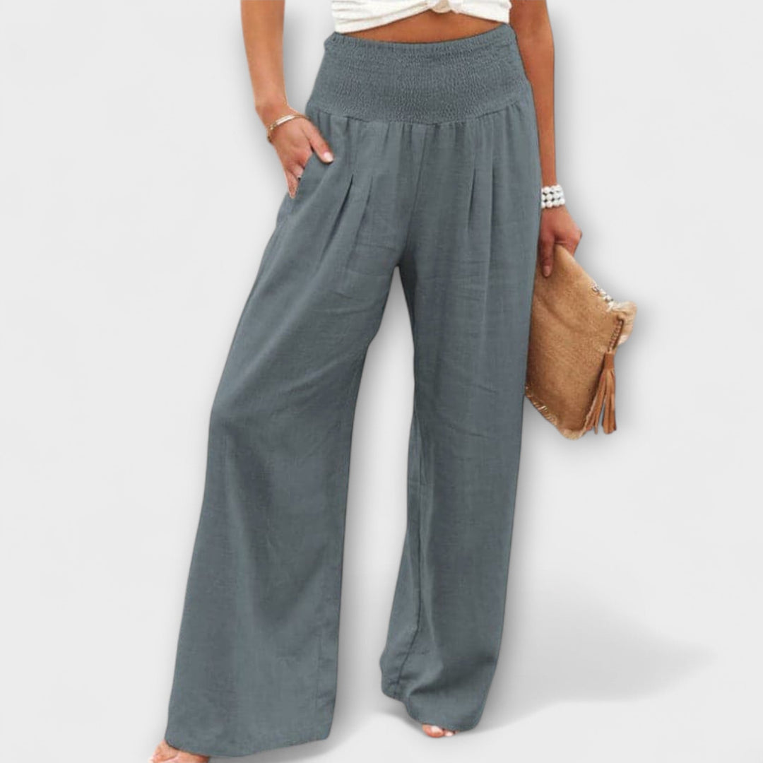 Larissa | Lässige weite Leinenhose