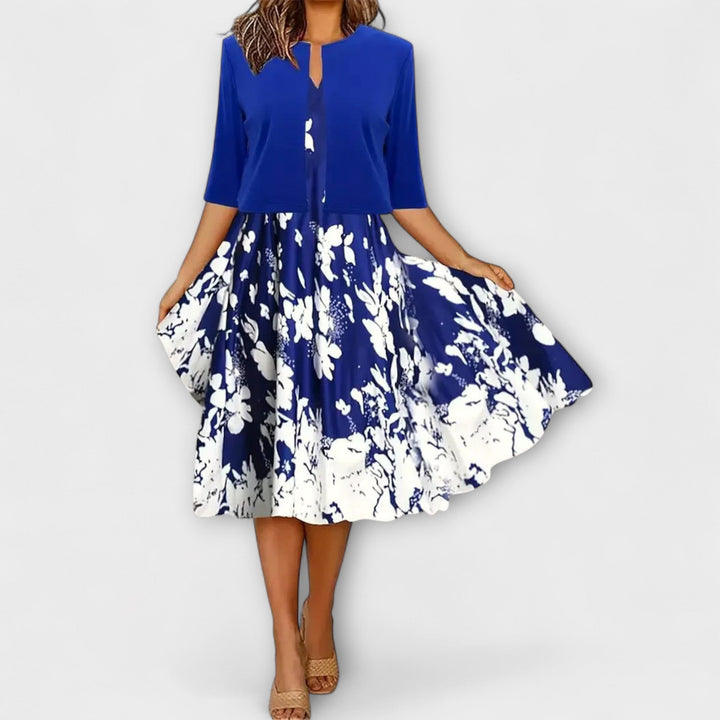 Marieke | Damen Midikleid mit Blazer