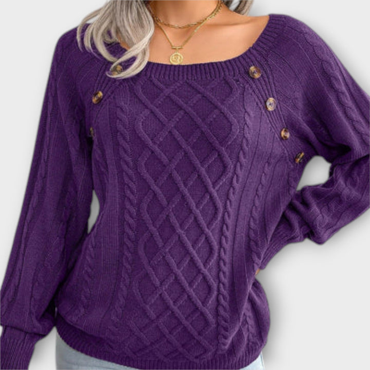 Anke | Pullover mit Knöpfen