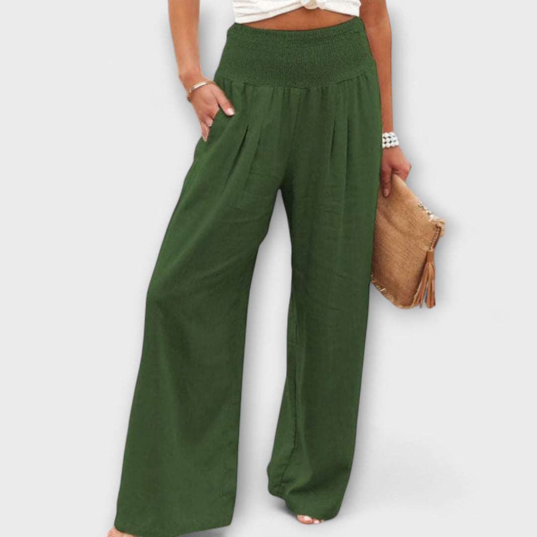 Larissa | Lässige weite Leinenhose
