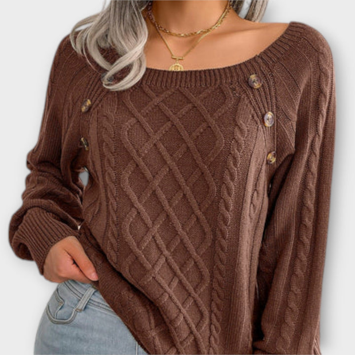 Anke | Pullover mit Knöpfen
