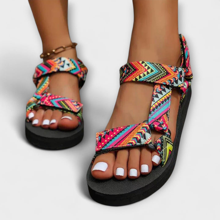 Mina | Sommerliche Flache Damen Sandalen aus Hanfseil