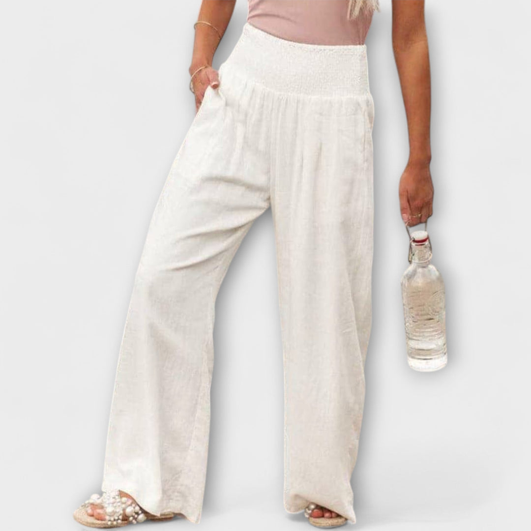 Larissa | Lässige weite Leinenhose