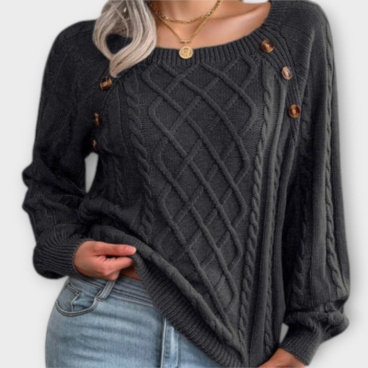 Anke | Pullover mit Knöpfen