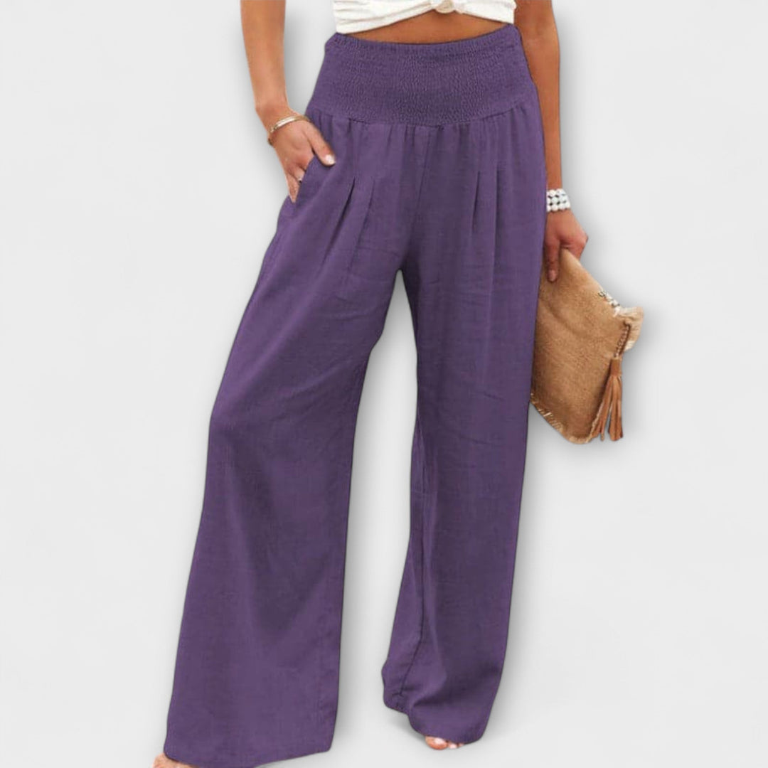 Larissa | Lässige weite Leinenhose