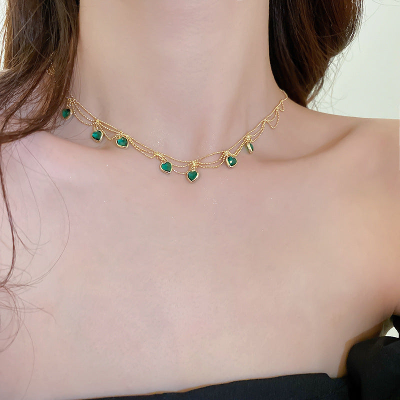 Rosa | Herz-Halsband