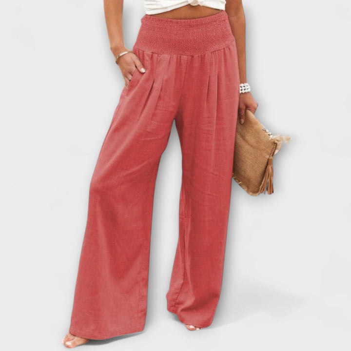 Larissa | Lässige weite Leinenhose
