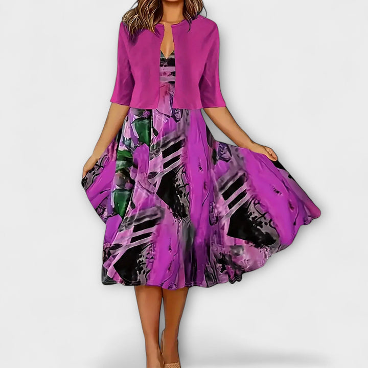 Marieke | Damen Midikleid mit Blazer