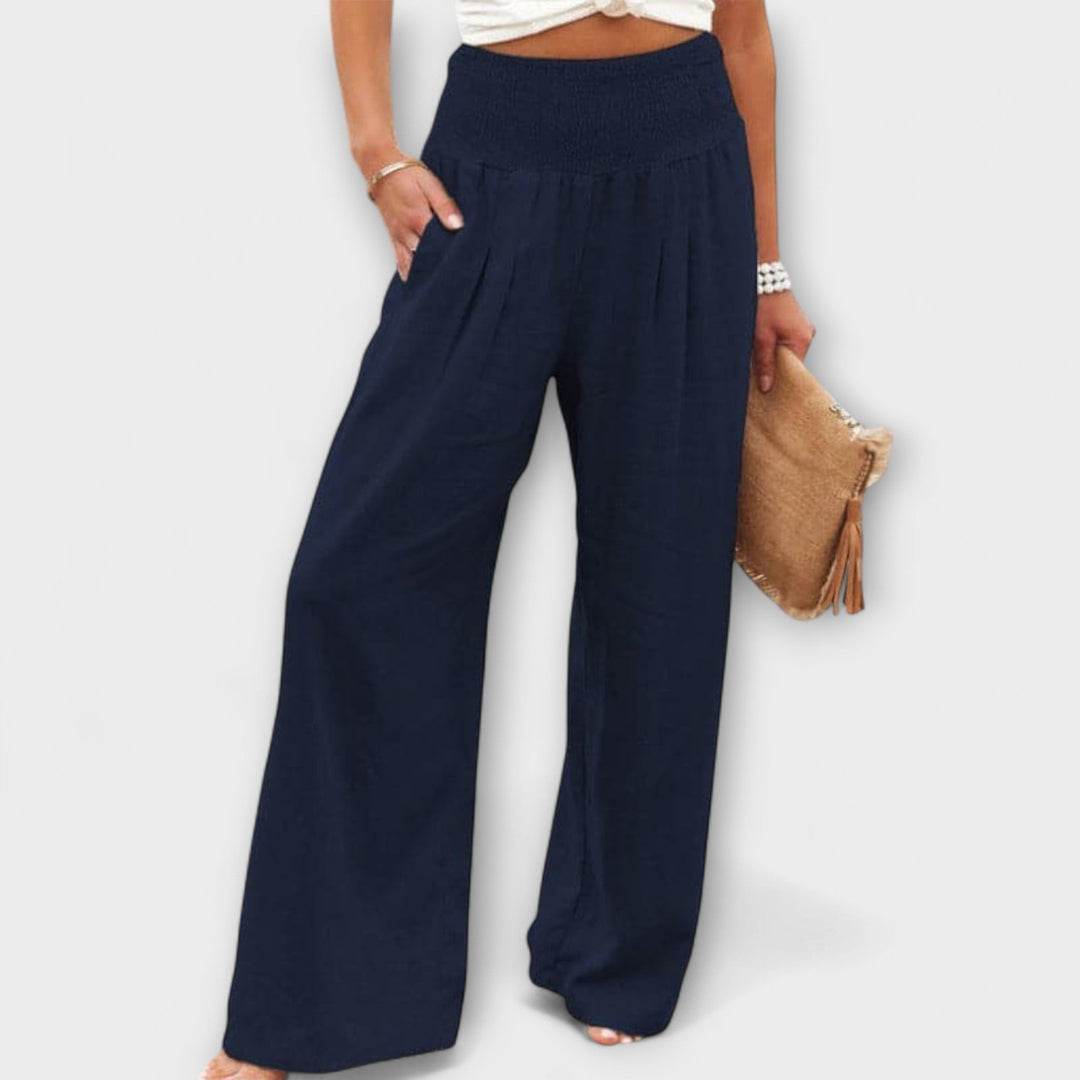 Larissa | Lässige weite Leinenhose