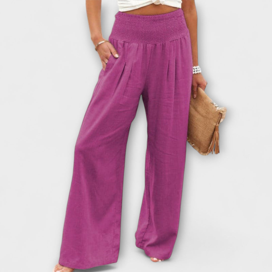 Larissa | Lässige weite Leinenhose