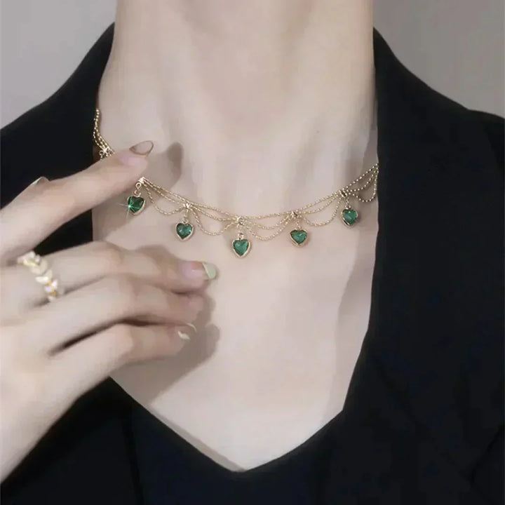 Rosa | Herz-Halsband