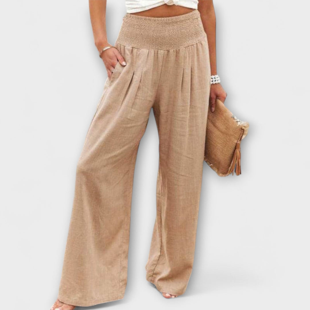 Larissa | Lässige weite Leinenhose