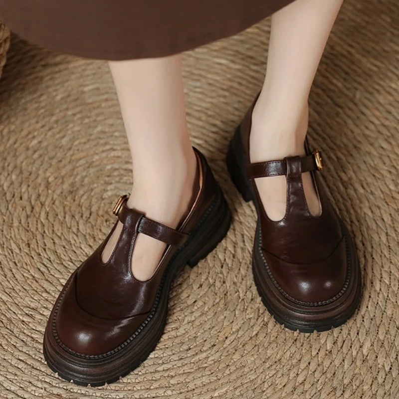 Daria – Vintage-T-Steg-Schuhe
