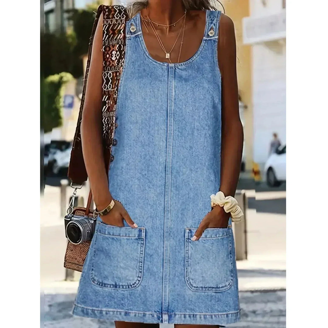 Sigrid - Lässiges Denim-Kleid