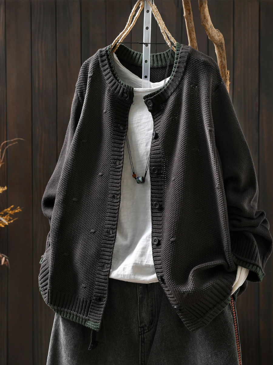 Isadora – Strukturierte Strickjacke