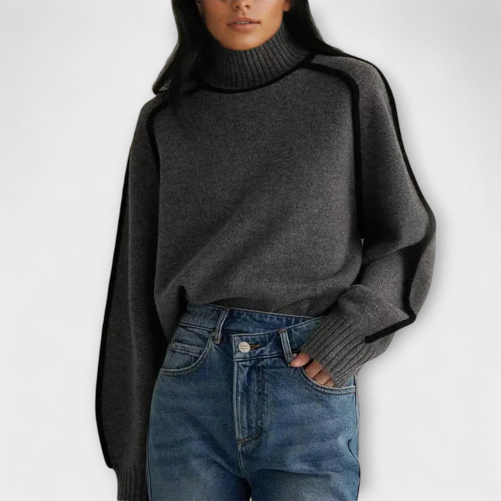 Mia | Pullover mit hohem Kragen