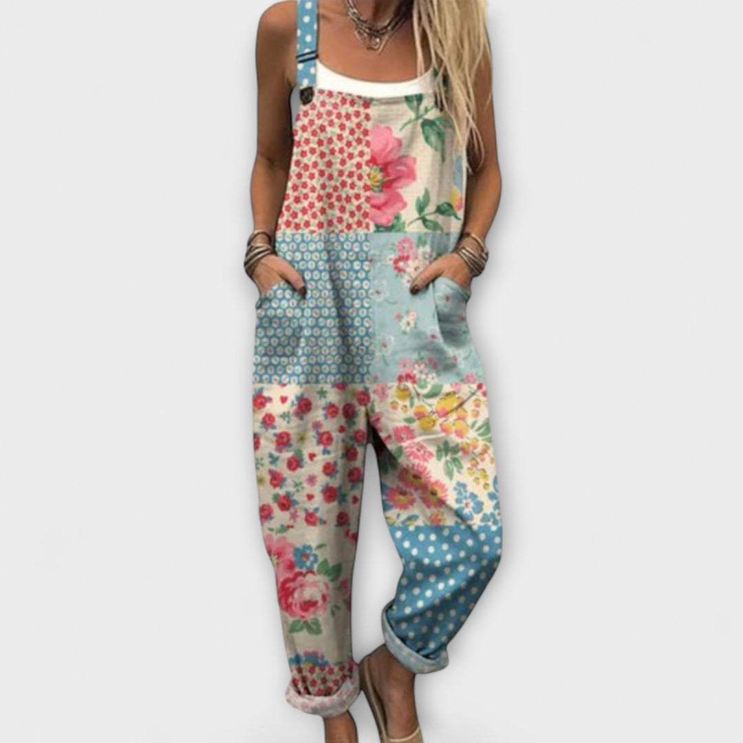 Astrid | Retro Patchwork Latzhose