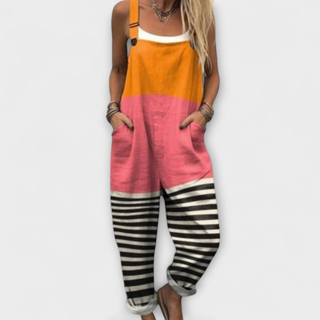 Tamara | Farbe-Blocked Latzhose