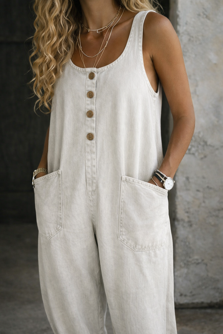 Margarete - Vintage-Waschung Denim Latzhose
