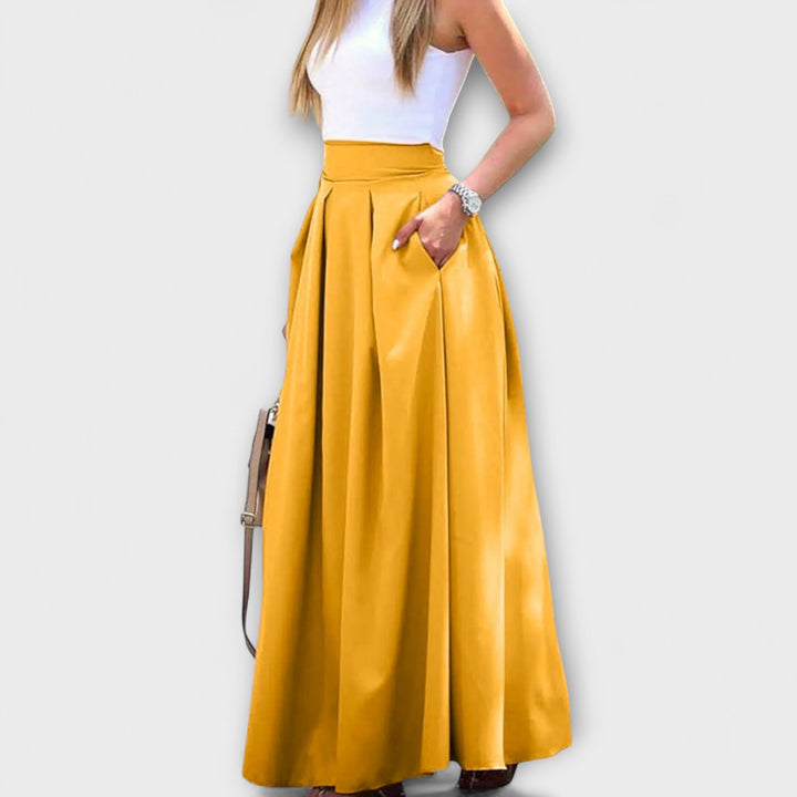 Rosemarie | Eleganter Maxirock mit hoher Taille