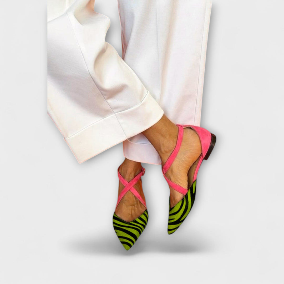 Selma | Zebra-Flats in kräftigem Rosa
