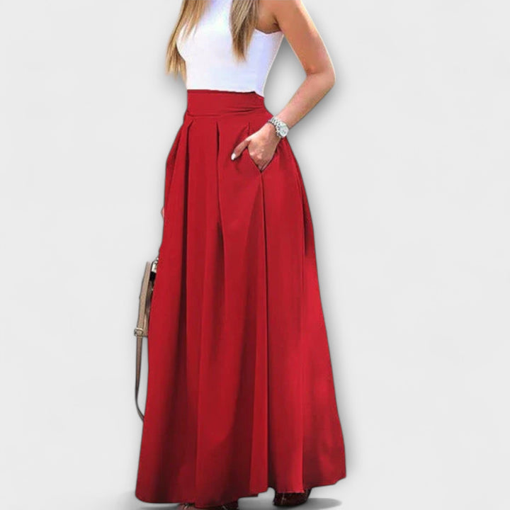 Rosemarie | Eleganter Maxirock mit hoher Taille