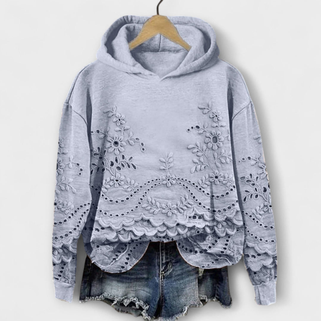 Karina | Vintage Hoodie Mit Blumenmuster