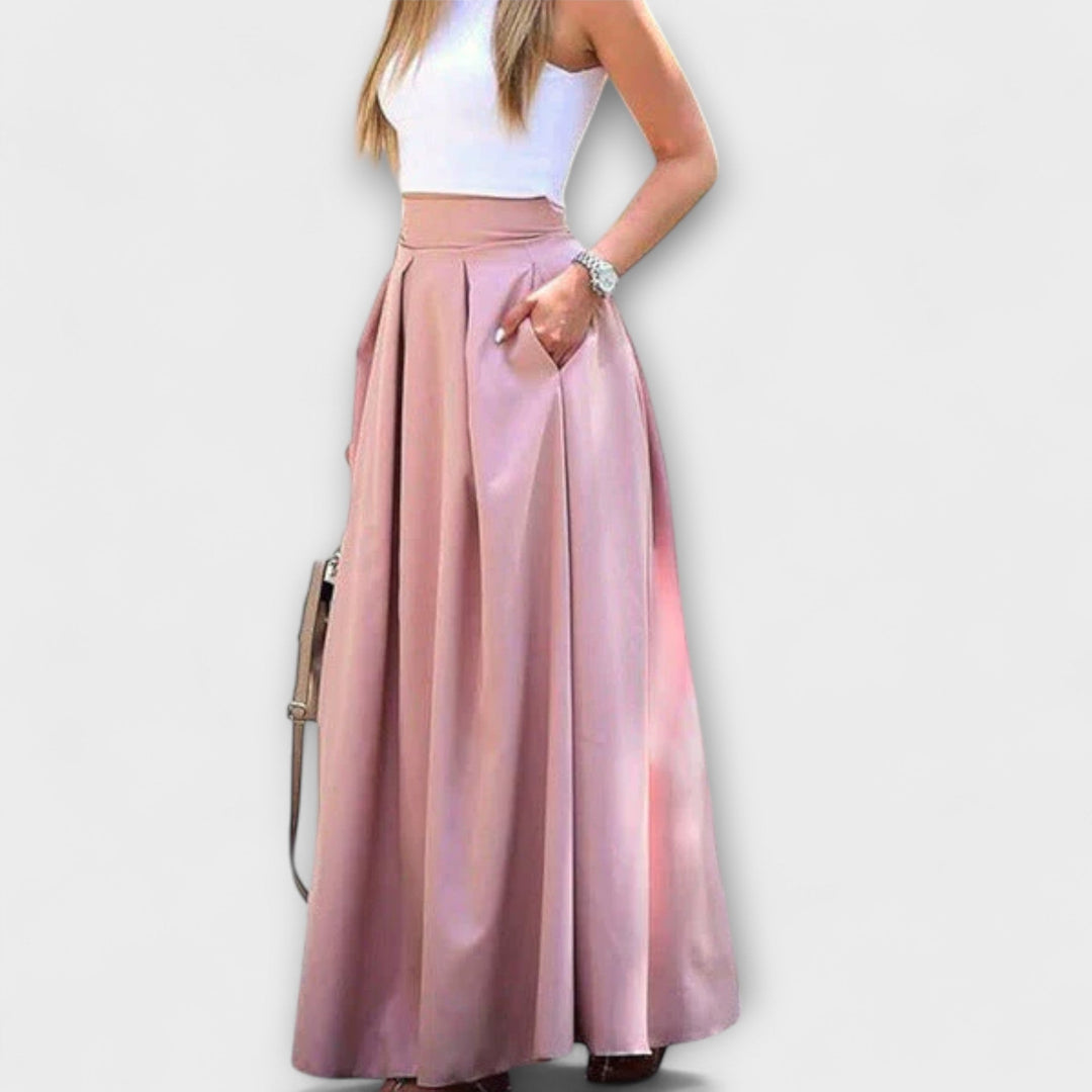 Rosemarie | Eleganter Maxirock mit hoher Taille
