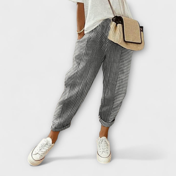 Lisa | Bequeme gestreifte Hose