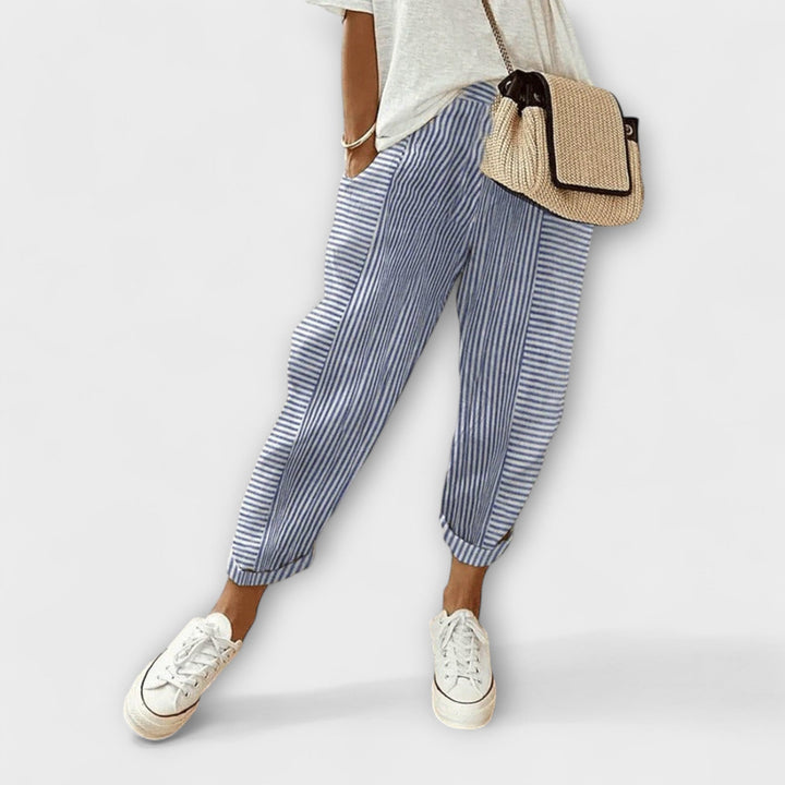 Lisa | Bequeme gestreifte Hose