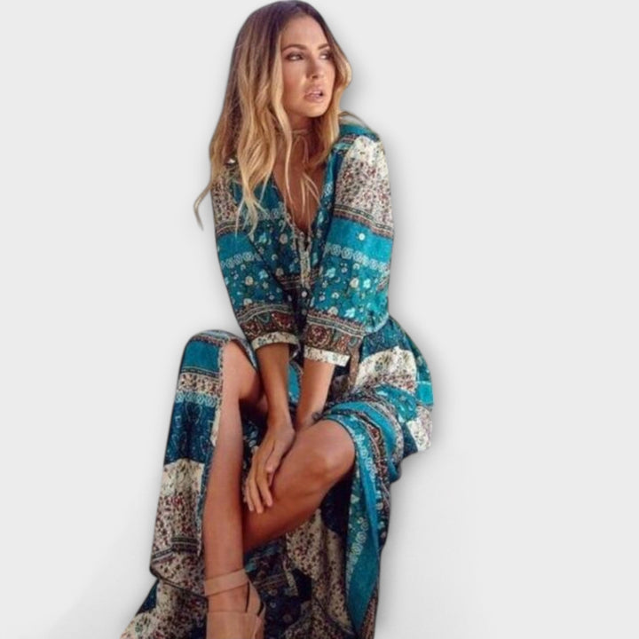 Gerda | Boho-Midikleid