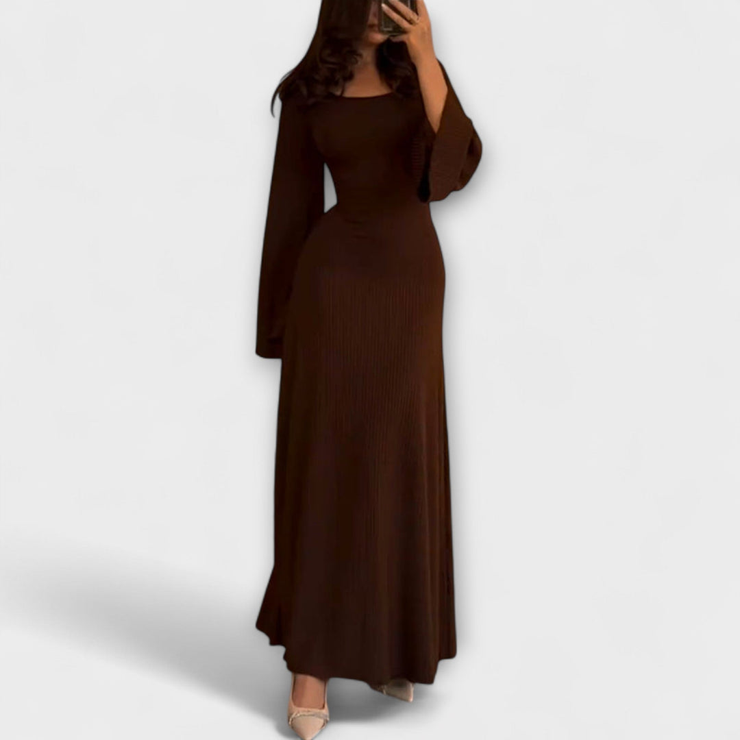 Birgit | Schickes Strickkleid mit Taillendetail
