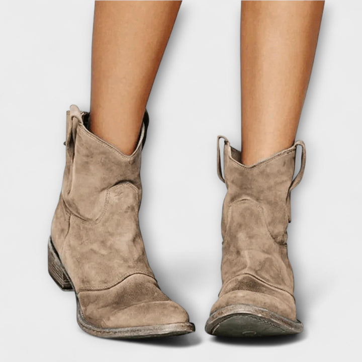 Sabine | Wildlederstiefel im Savannah-Stil