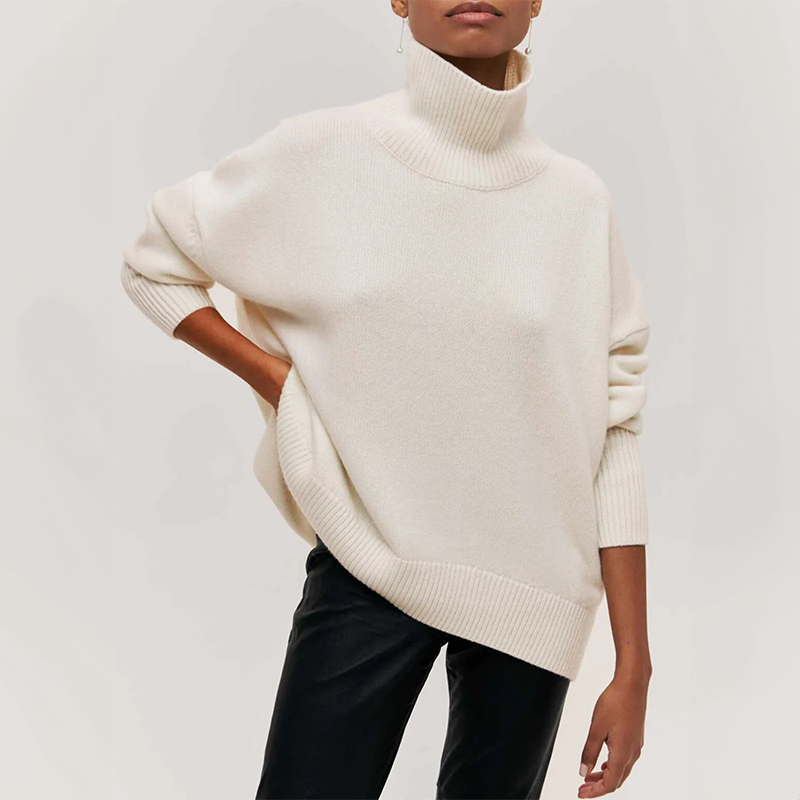 Amelia | Eleganter Strick-Rollkragenpullover