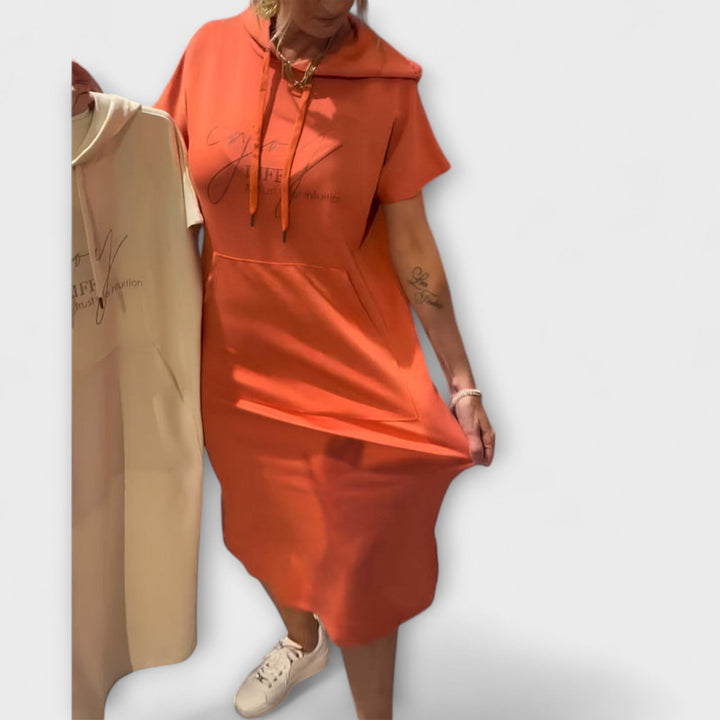 Nina | Entspanntes Kapuzenkleid Kleider