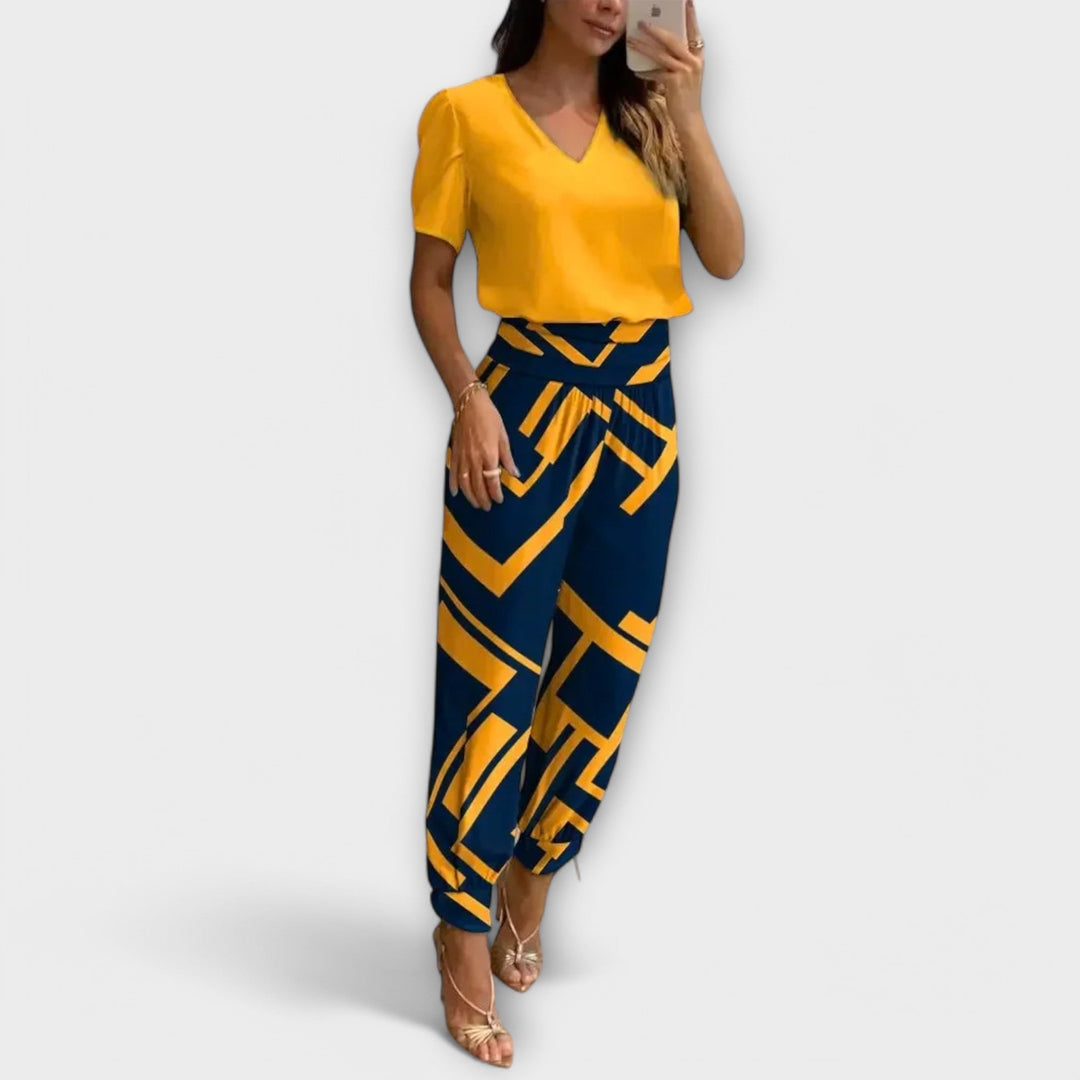 Nora | Elegantes Set Mit Oberteil Und Hose