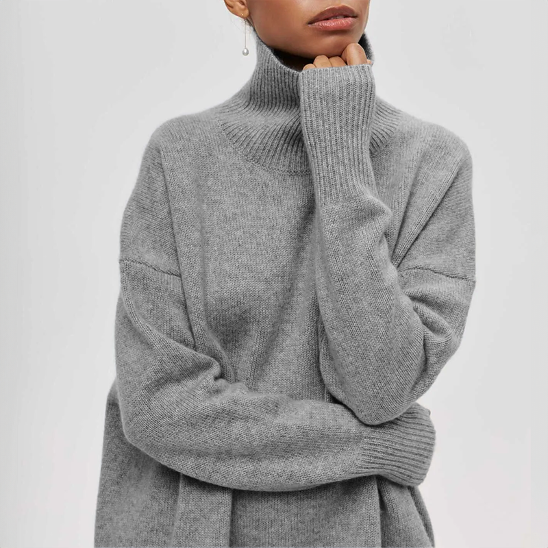 Amelia | Eleganter Strick-Rollkragenpullover