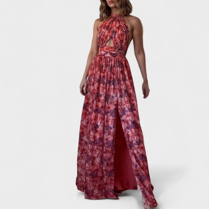 Sophia | Langes Kleid mit Cut-Outs