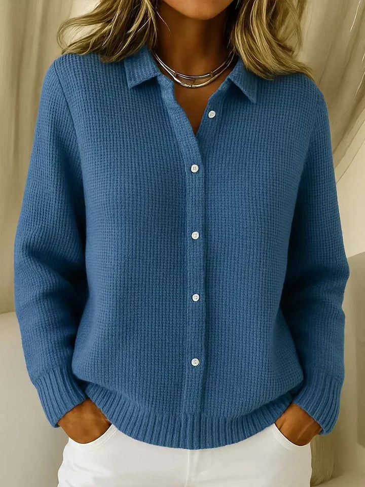 Katharina | Strukturierter Strickcardigan mit Knöpfen
